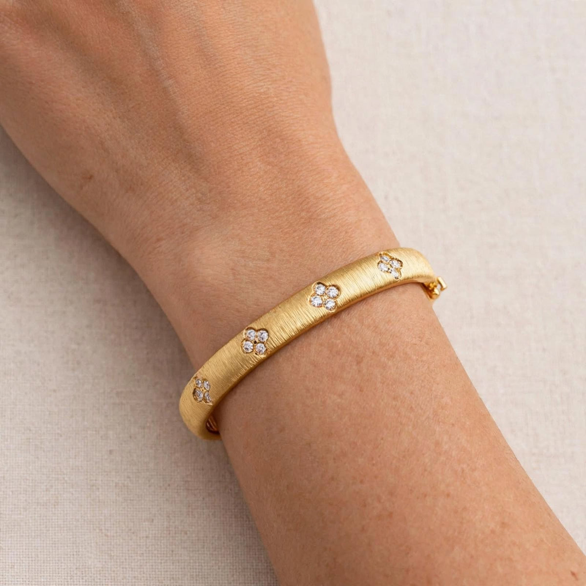 Luxe Floral Gold Bracelet