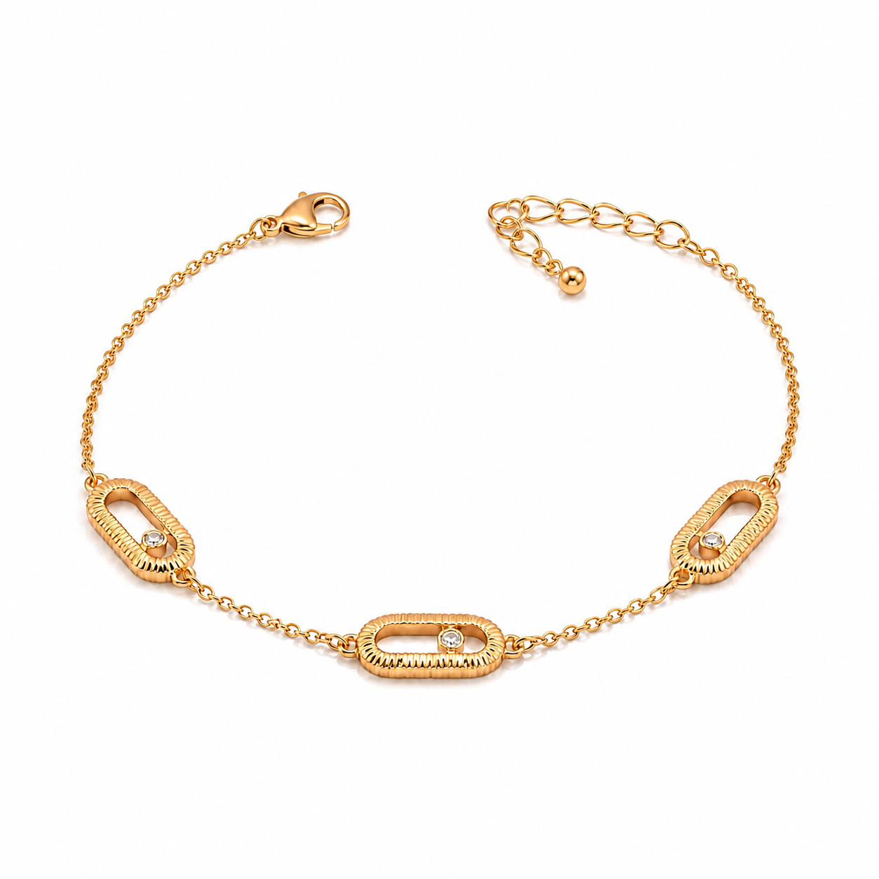 Pavé Link Station Bracelet