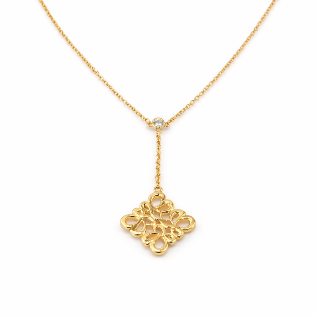 Amara Gold Drop Necklace