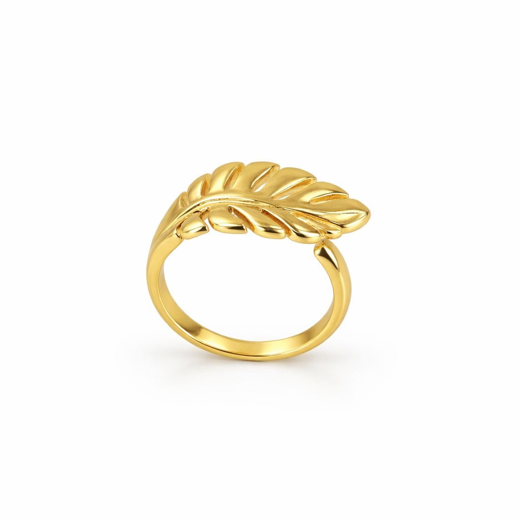Golden Leaf Ring