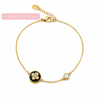 Noir Clover Charm Bracelet