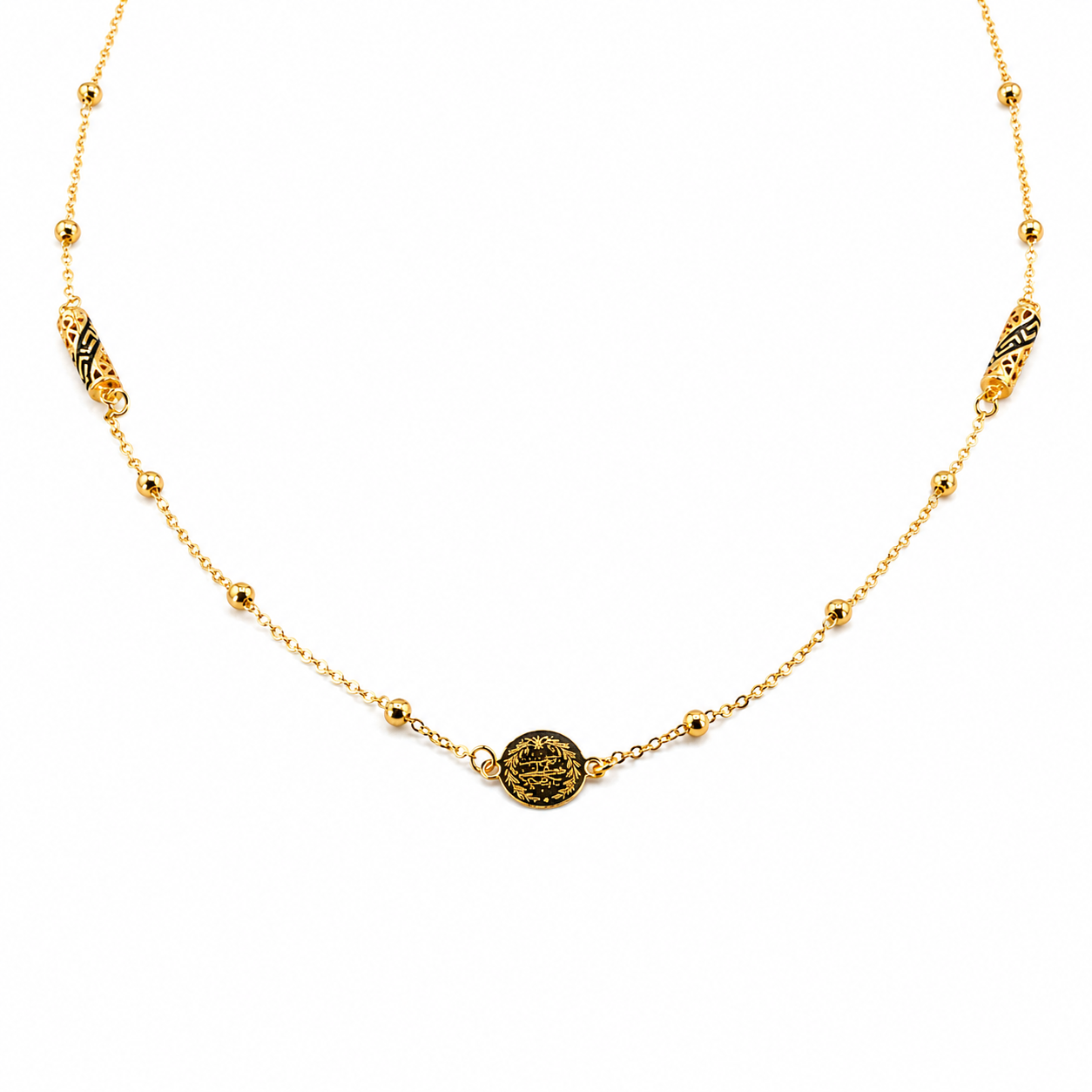 Elegant Chain Coin Necklace
