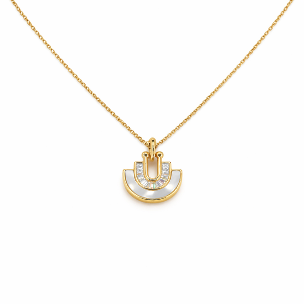 Aurora Arc Pendant Necklace