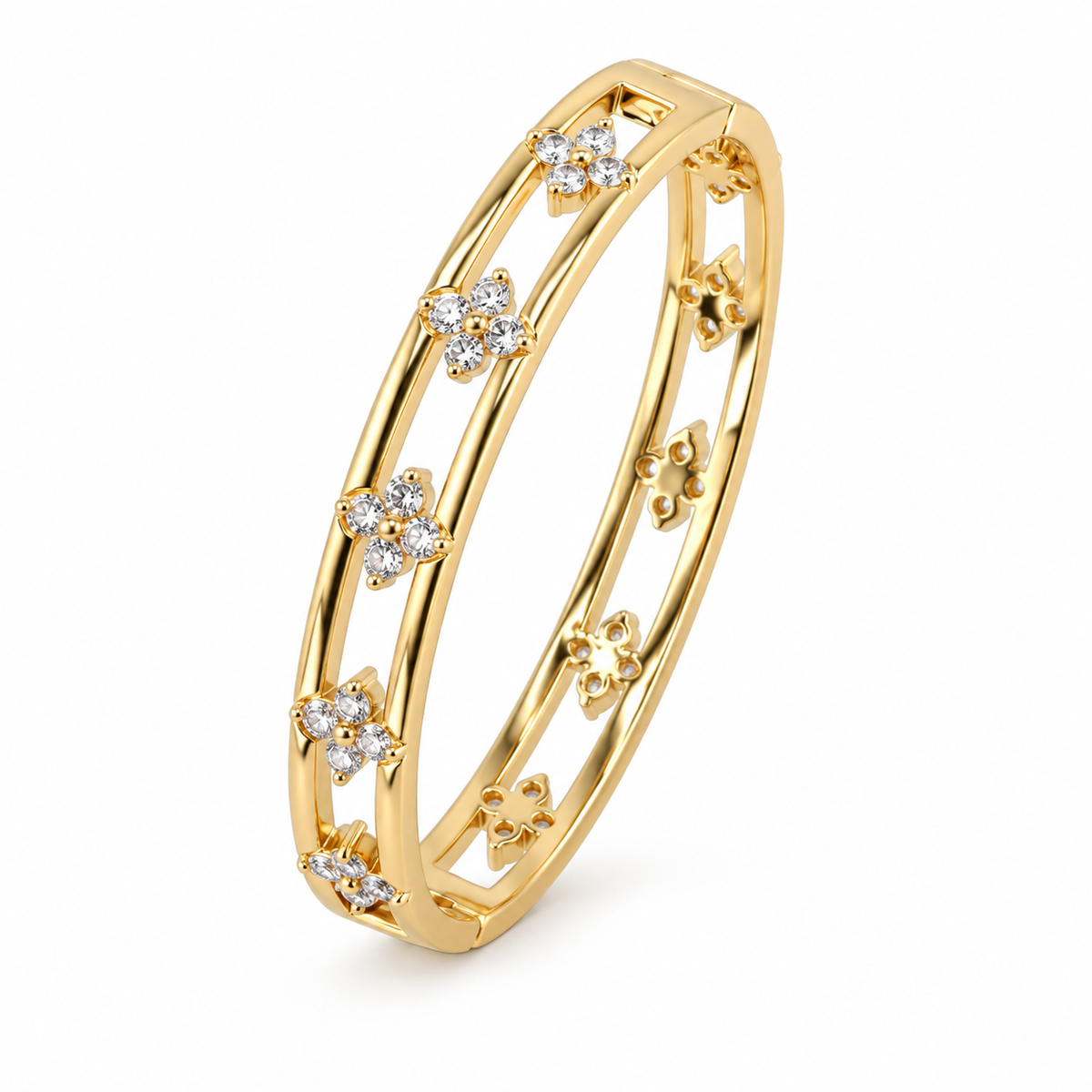 Fleur Lumière Cuff Bracelet