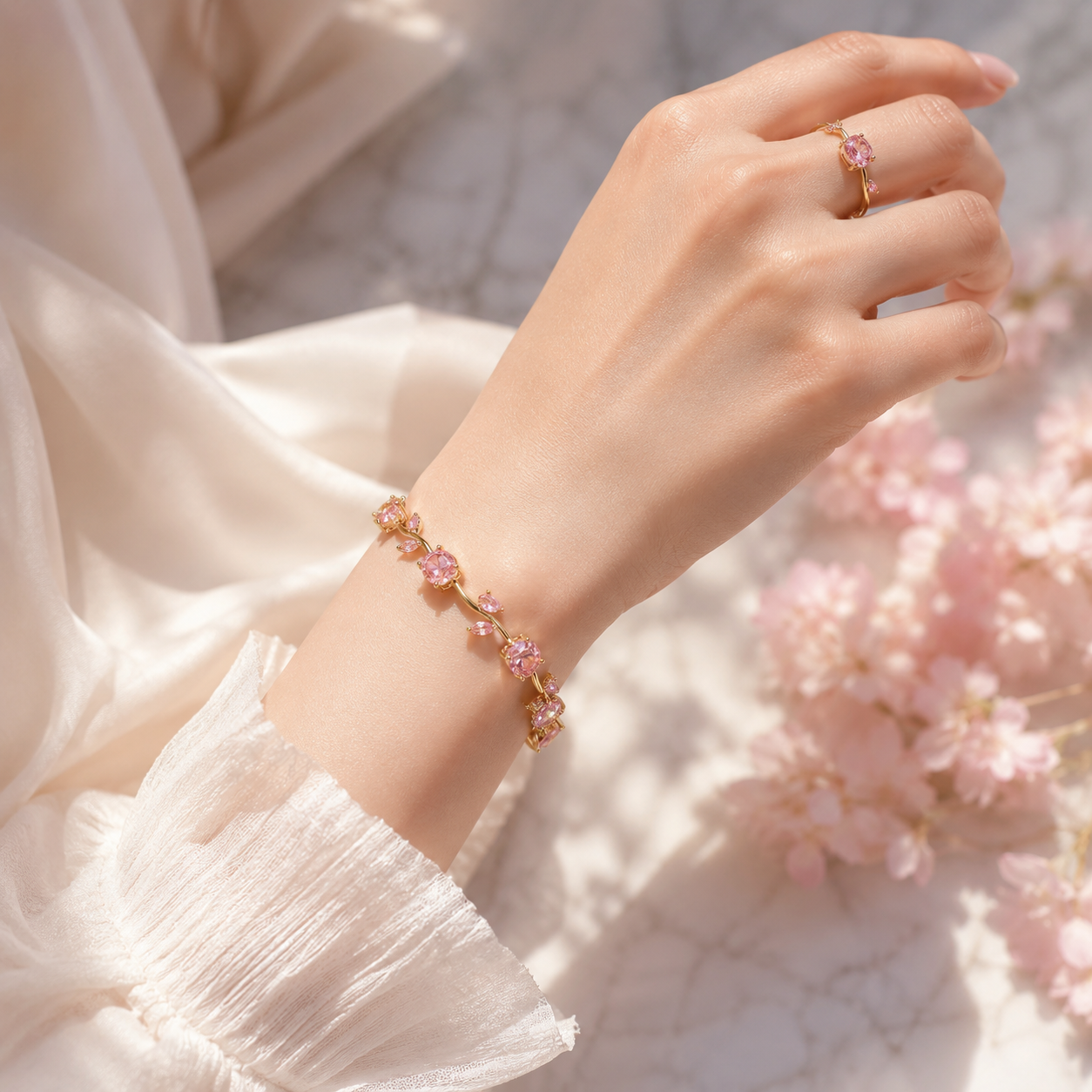 Pink Blossom Bracelet