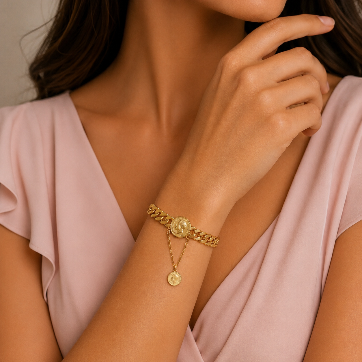 Chain Coin Bracelet