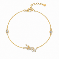The Diamond Script Bracelet