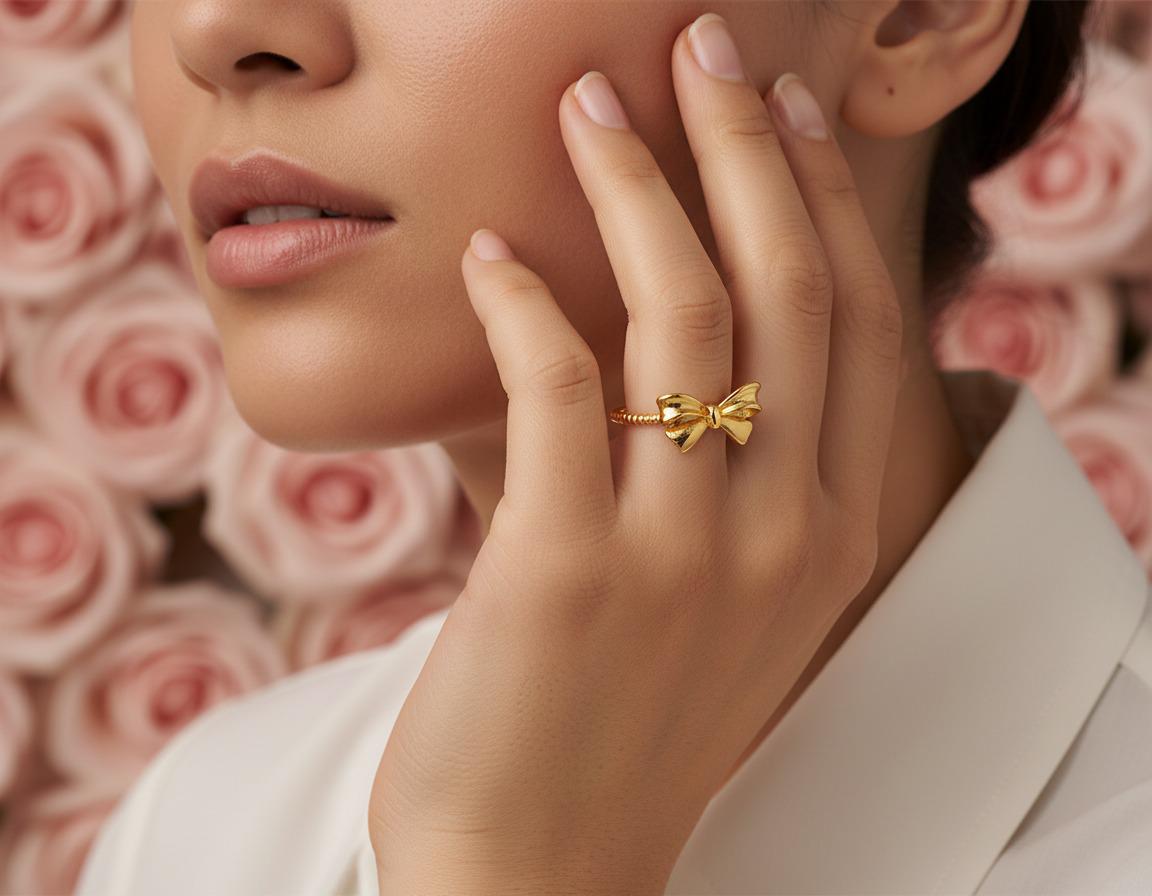 Golden Bow Ring