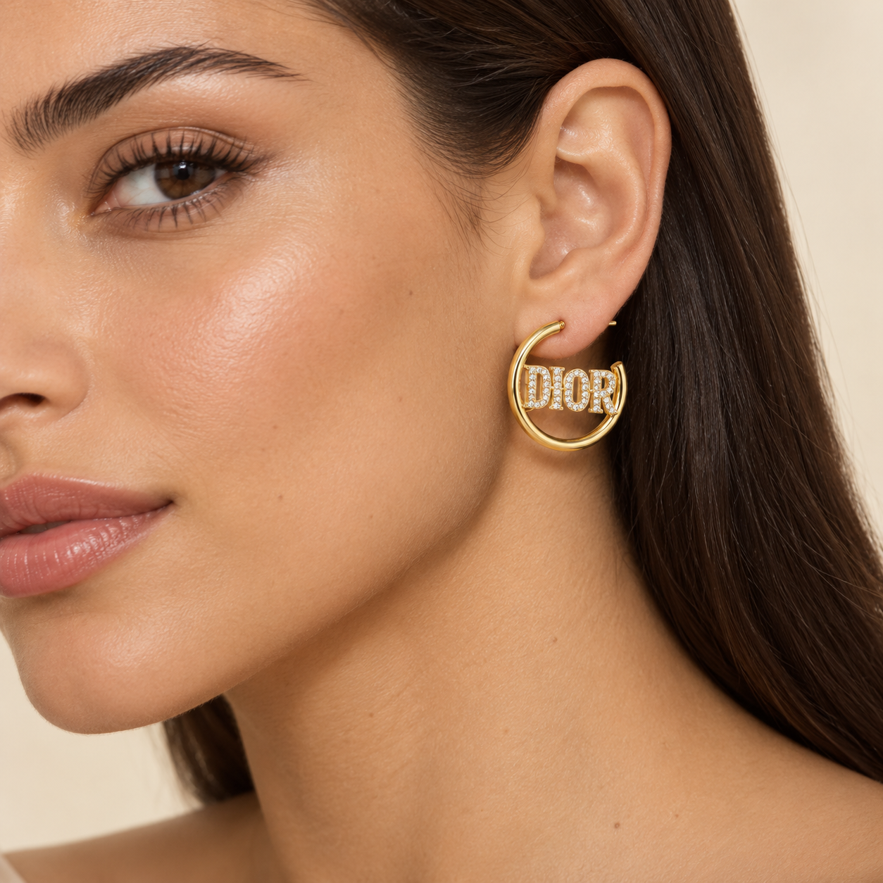 Riviera Crystal Hoop Earrings