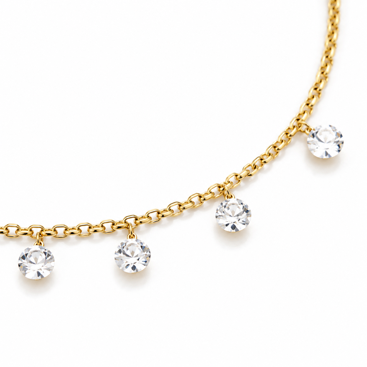 Celeste Crystal Drop Choker