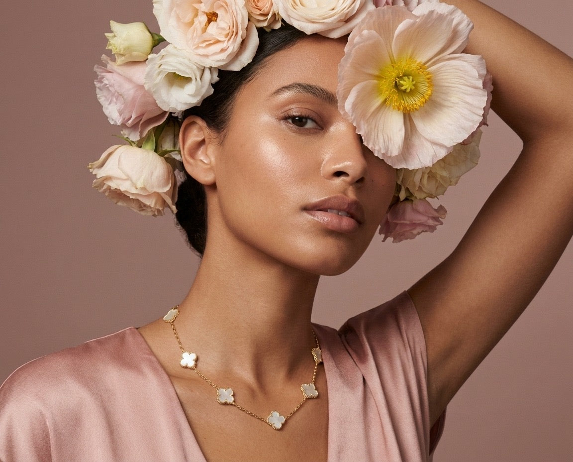 Ivory Luxe Clover Necklace