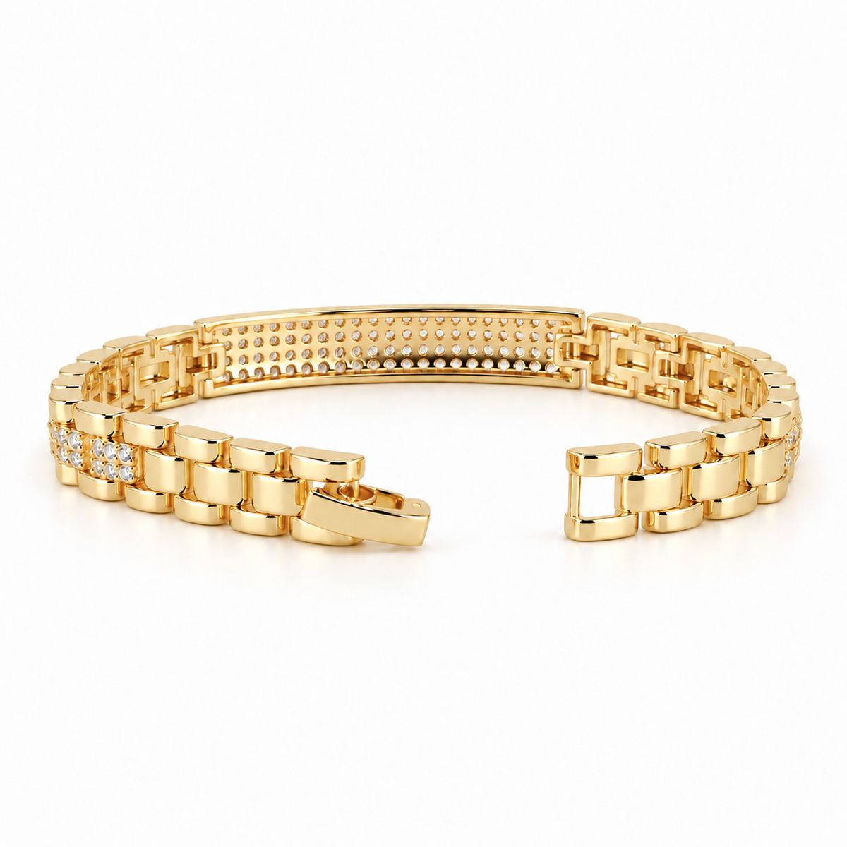 Lumière Gold Zircon Link Bracelet