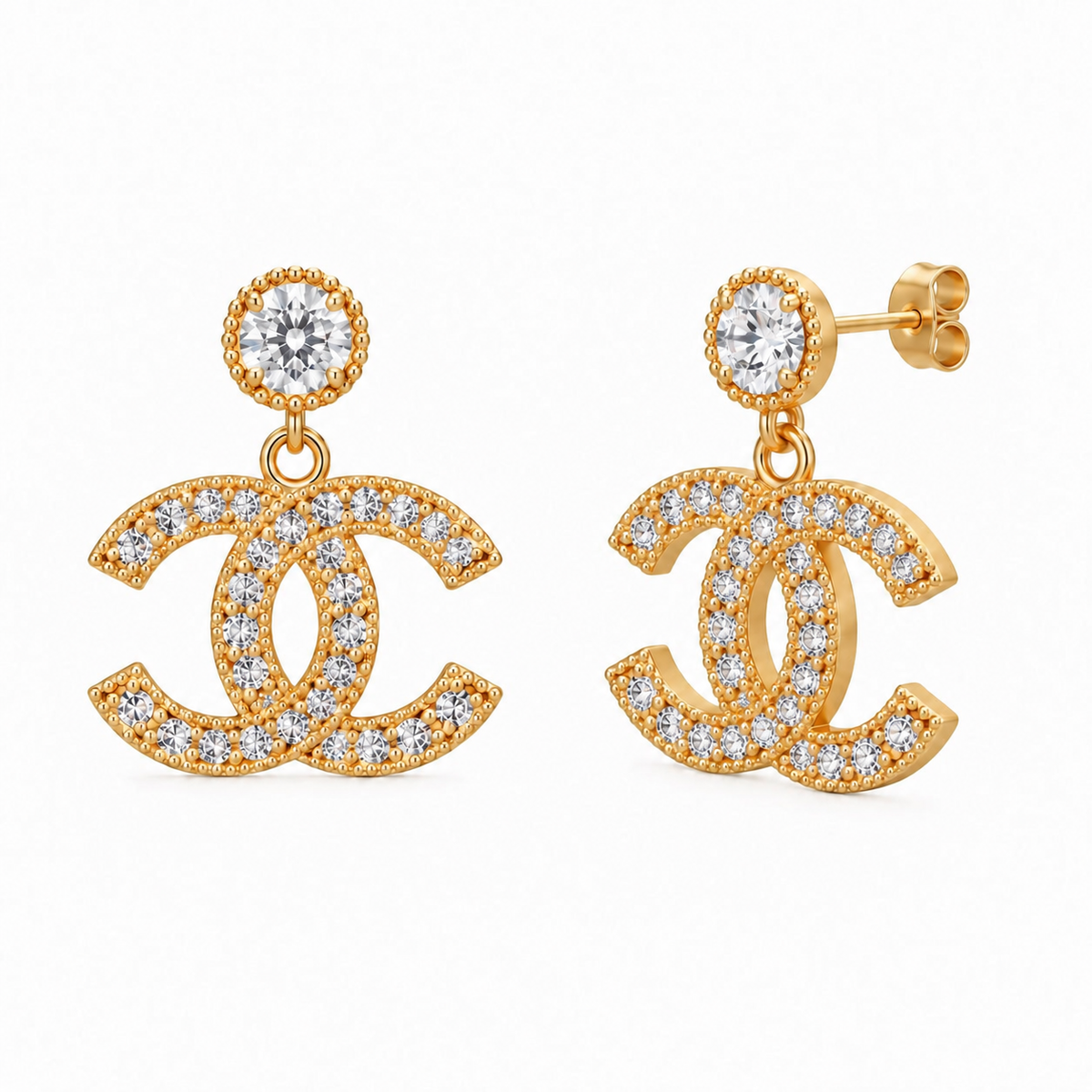 Céleste Crystal Drop Earrings