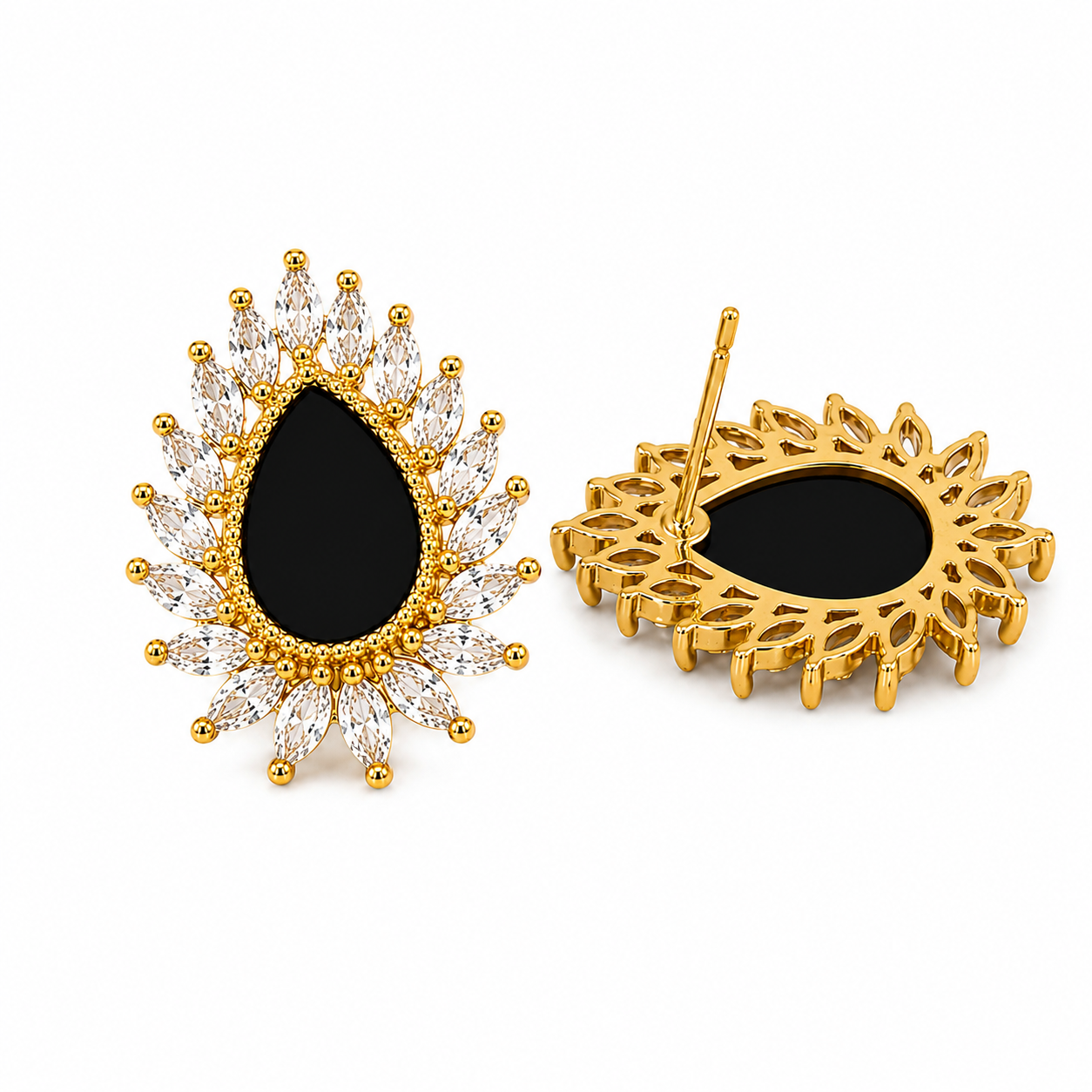 Midnight Royale Teardrop Earrings