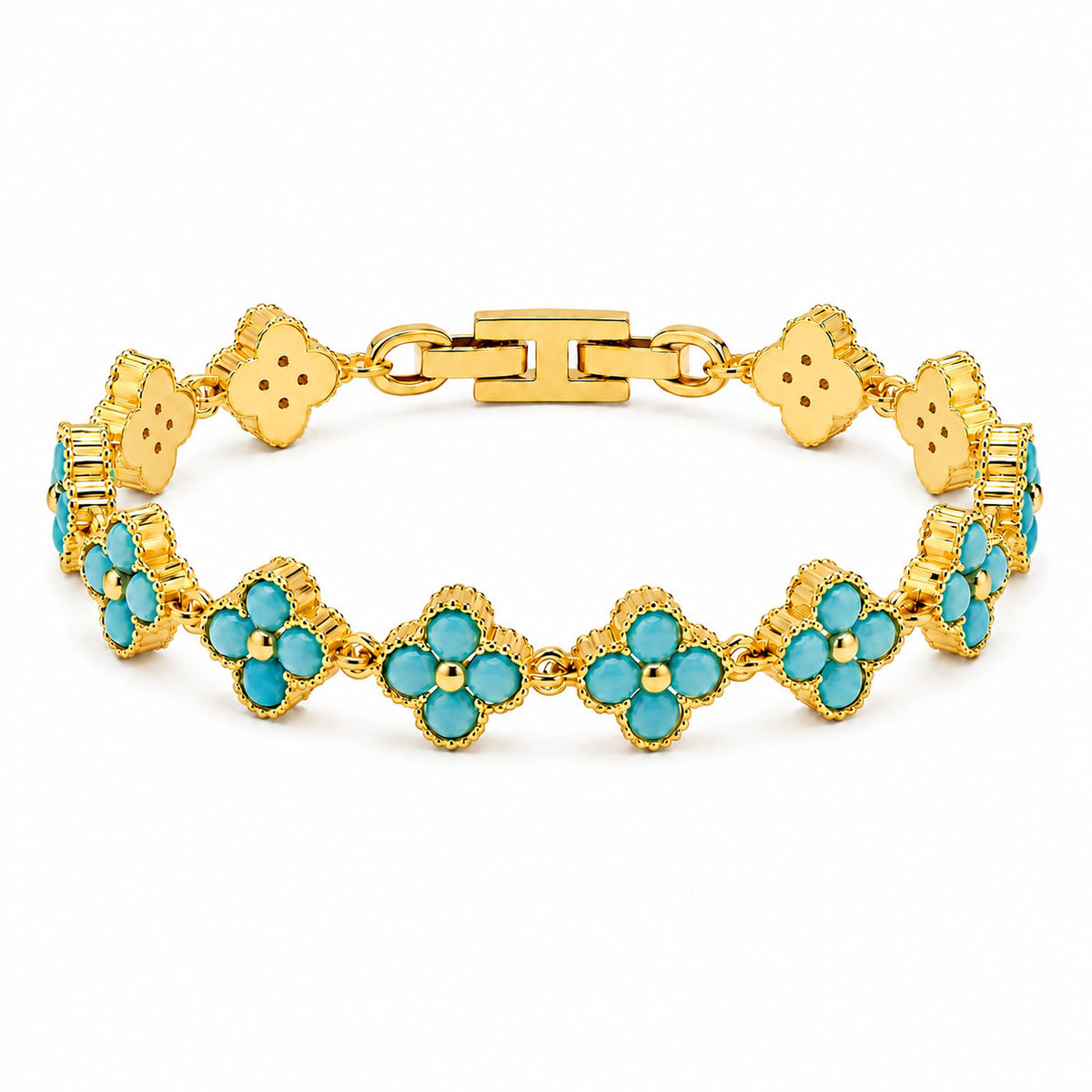 Turquoise Clover Bracelet
