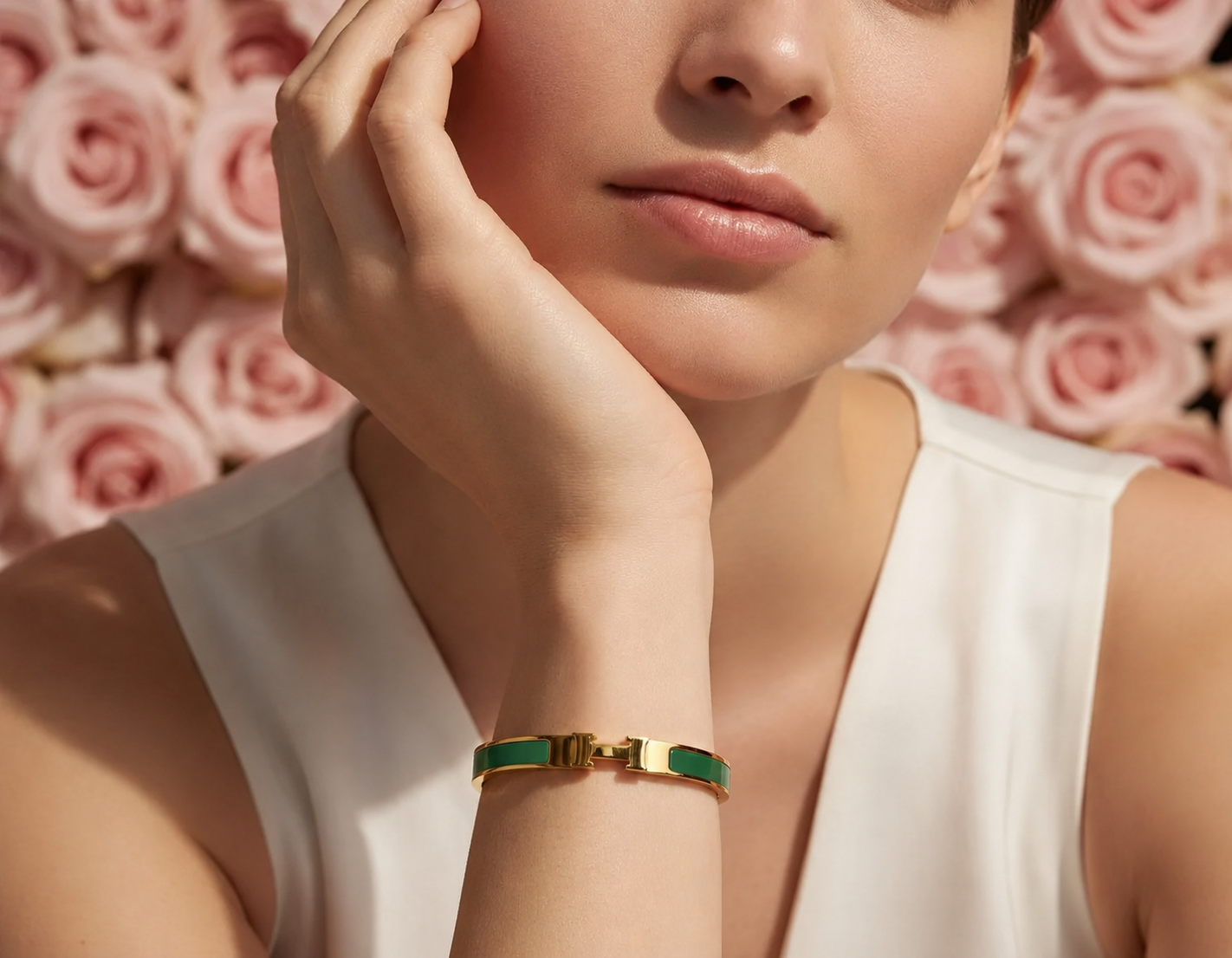 Emerald Equestrian Cuff Bracelet