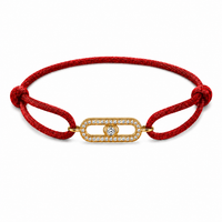 Ruby Crystal Link Bracelet