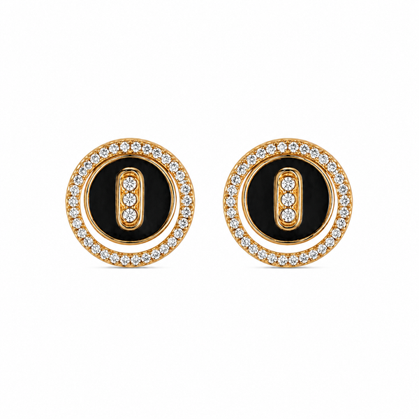 Royal Noir Stud Earrings