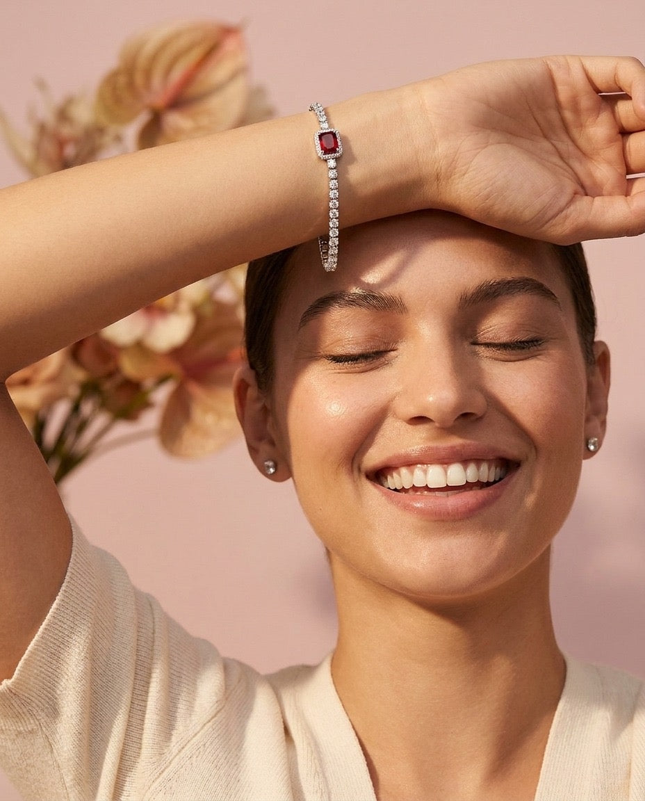 Ruby Royale Tennis Bracelet