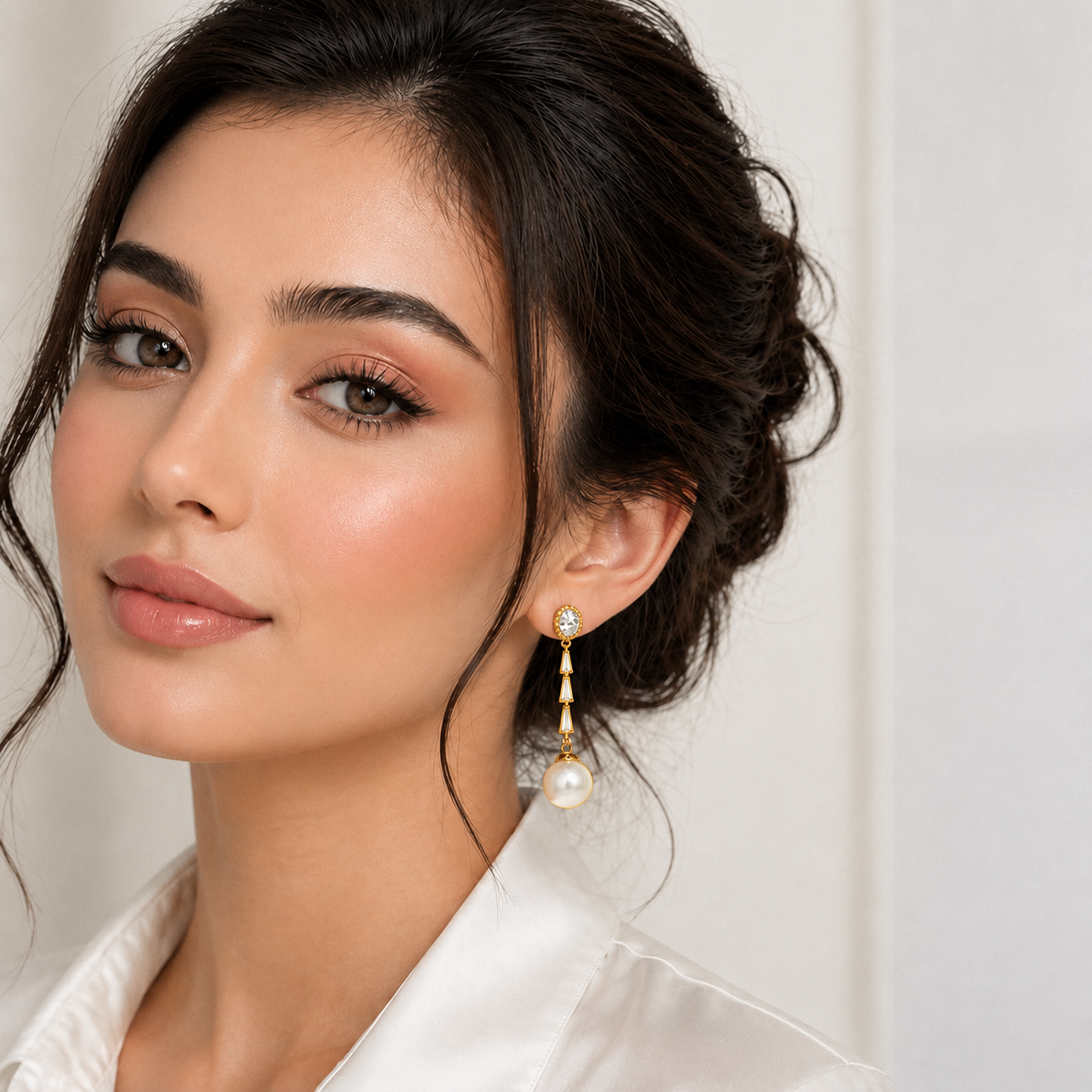 Luna Pearl Drop Earrings