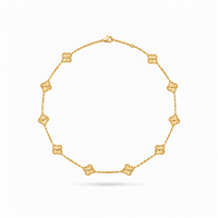 Mini Clover Gold Necklace