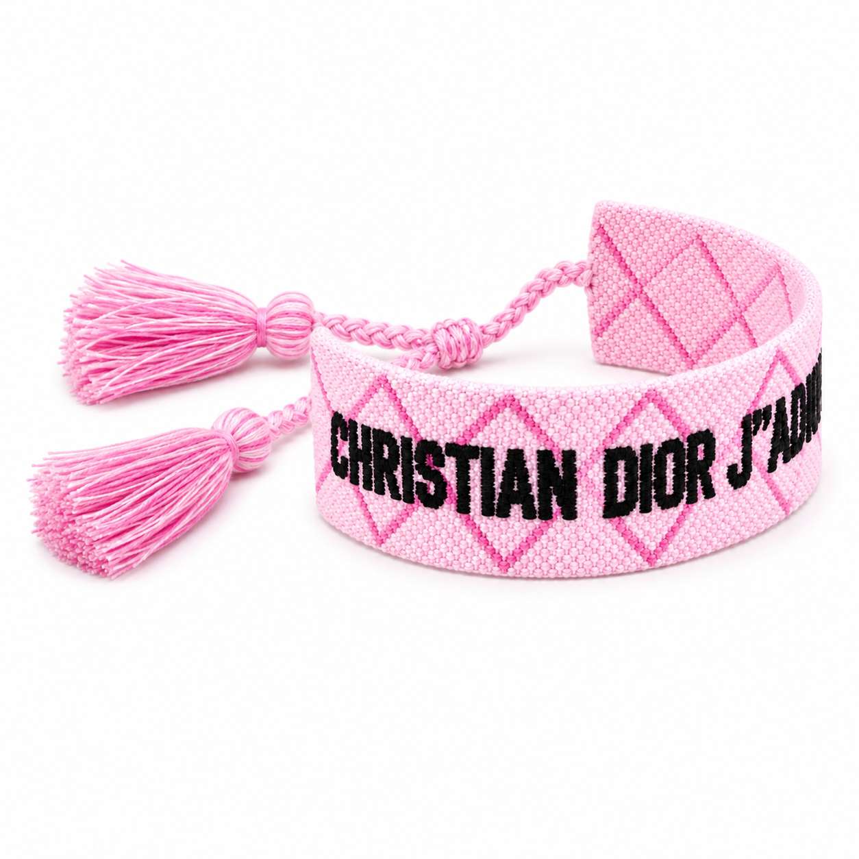Pink Diamond Pattern Adjustable Bracelet – Luxury Inspired