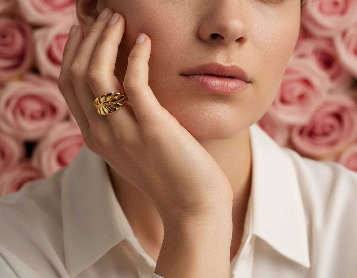 Golden Leaf Ring