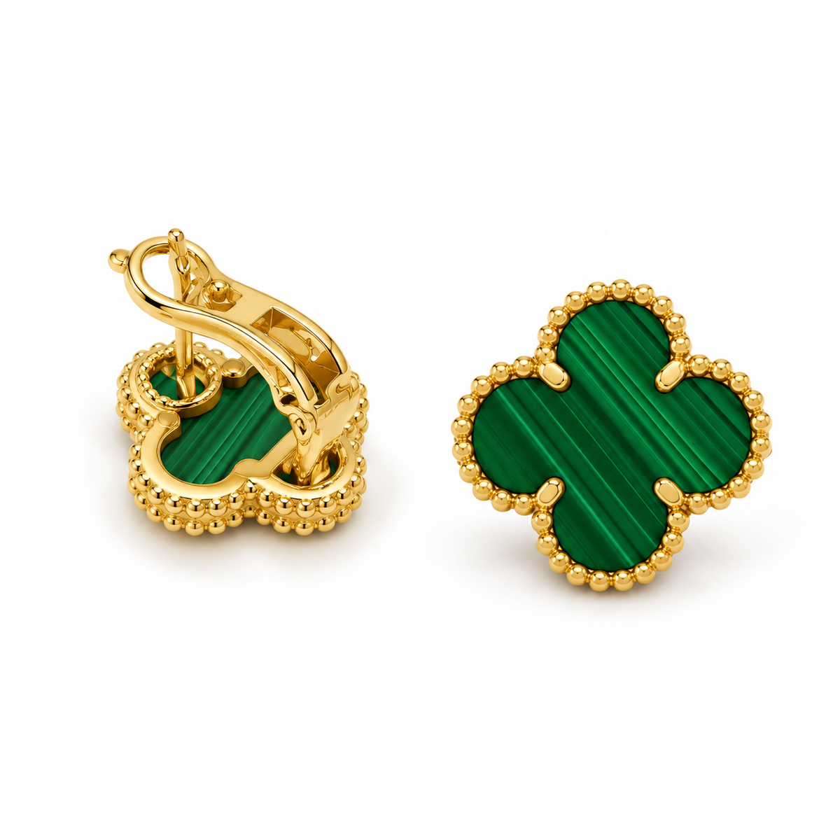 Luxe Clover Signature Earrings – Green