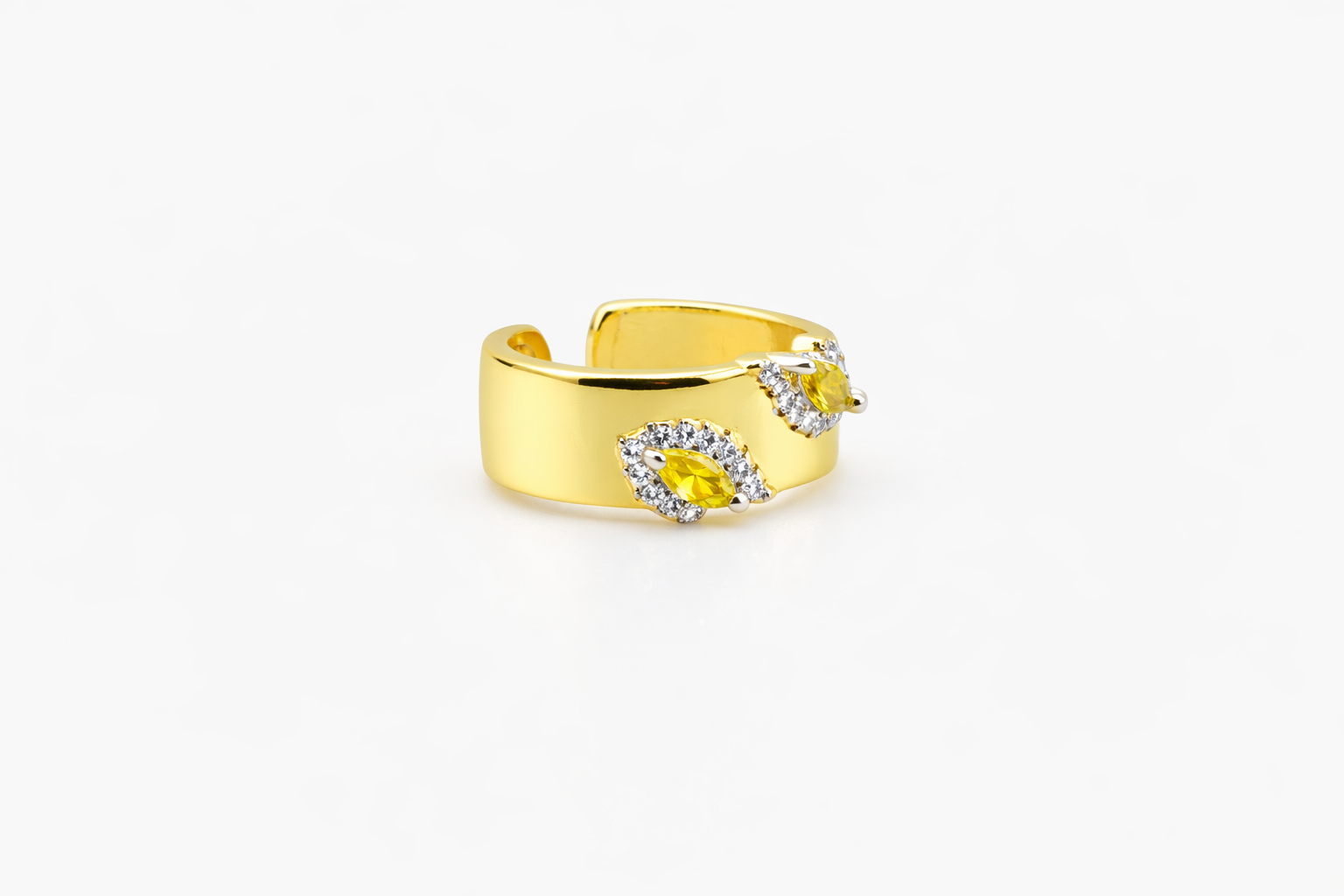 Amara Yellow Marquise Ring