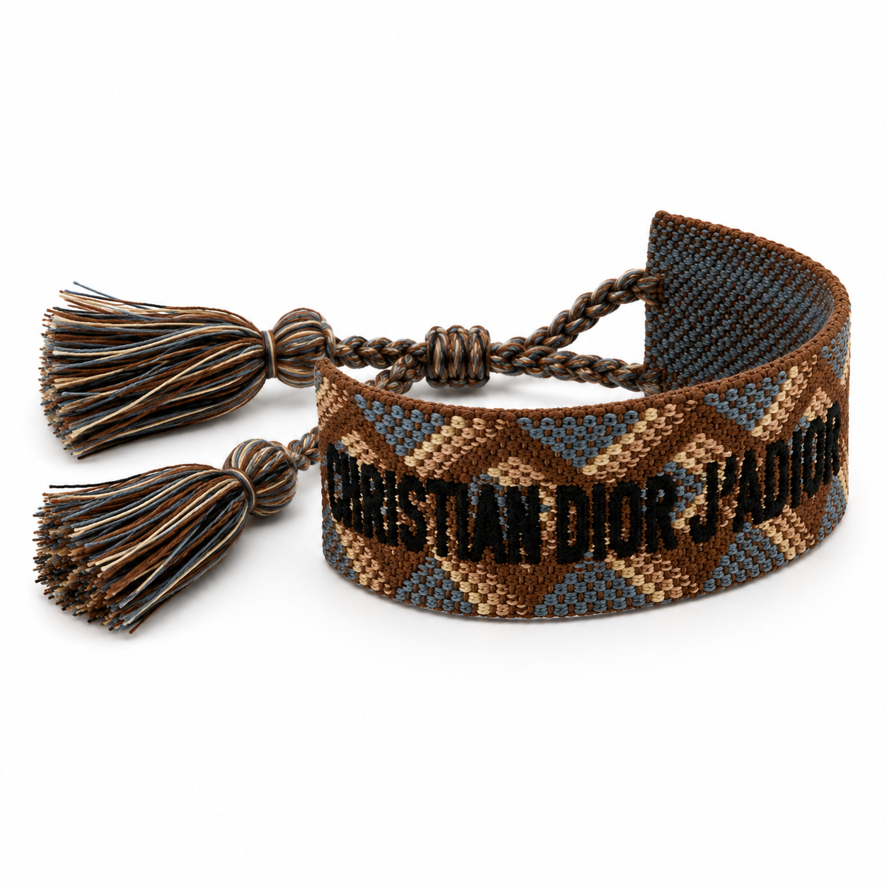 Brown Diamond Pattern Adjustable Bracelet – Luxury Inspired