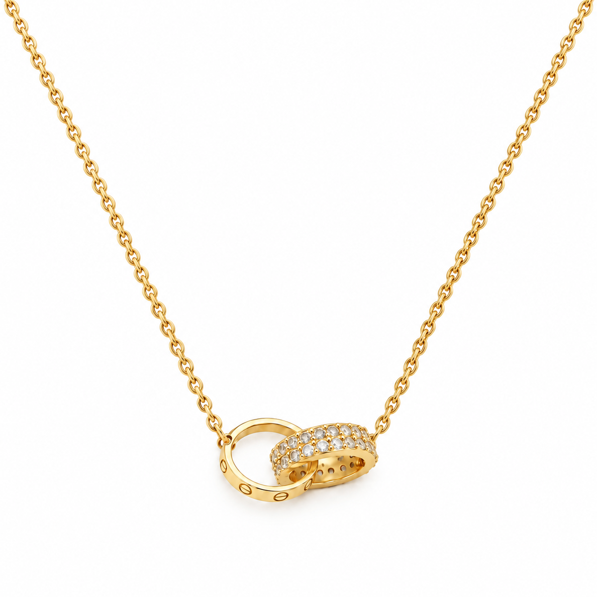 Eternal Duo Ring Necklace