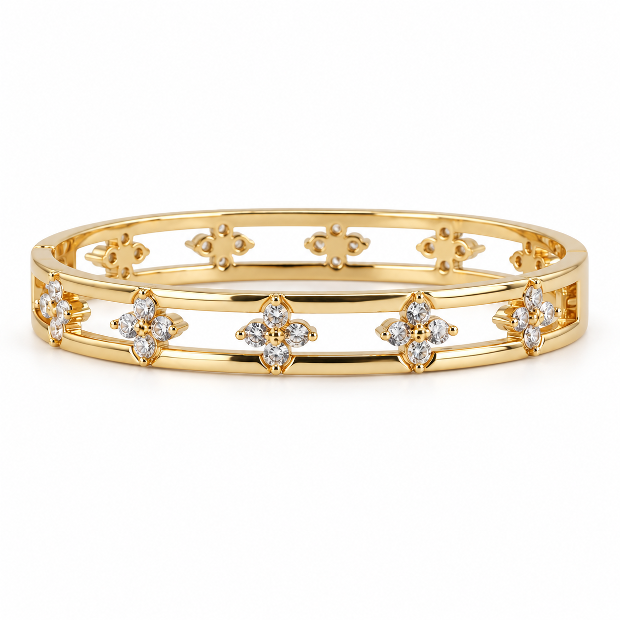 Fleur Lumière Cuff Bracelet
