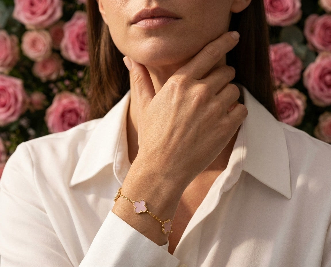 Blush Clover Bracelet