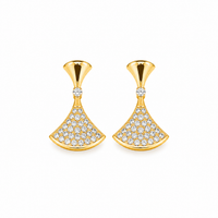 Fan Crystal Earrings