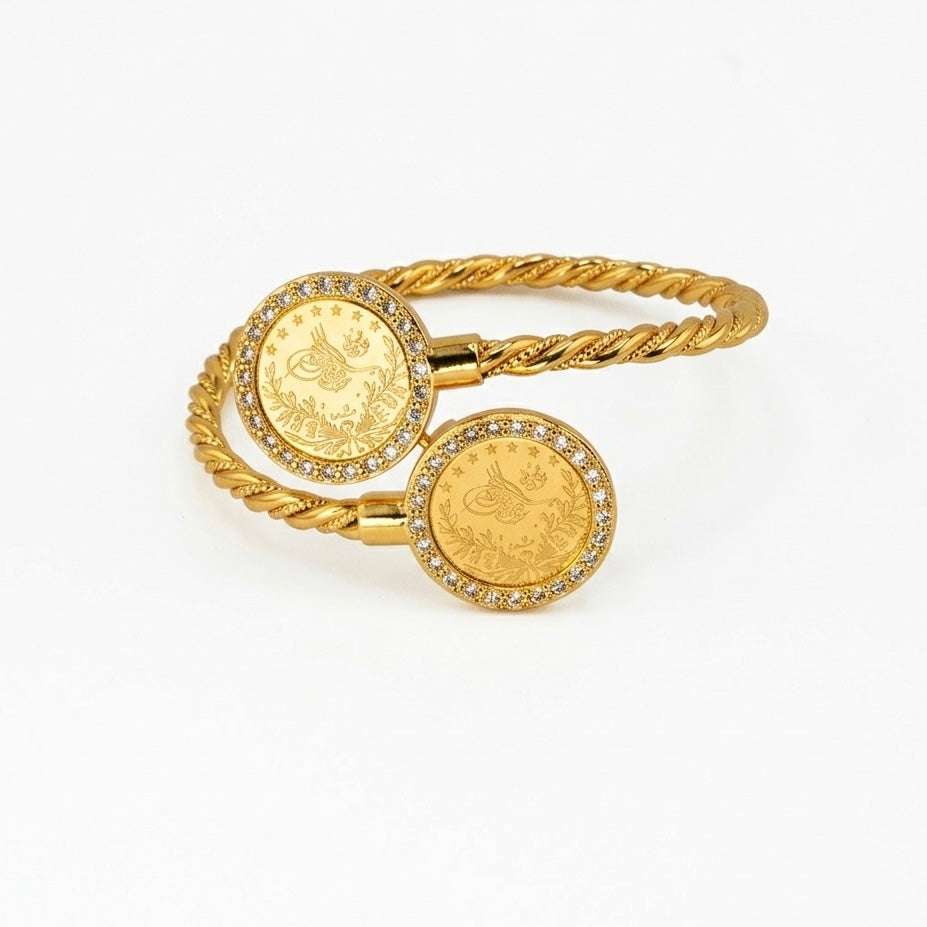 Ottoman Coin Cuff Bracelet