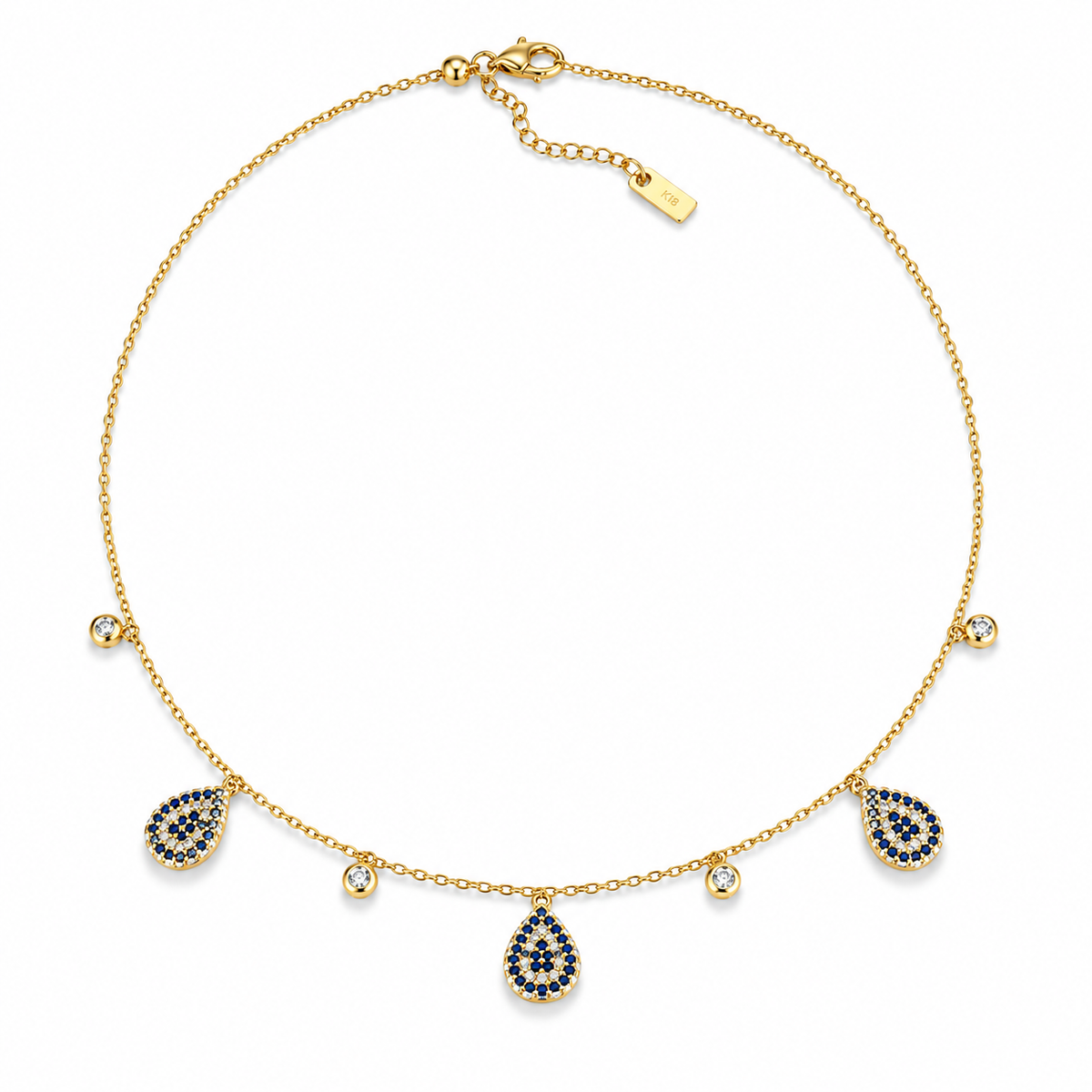 Midnight Drop Charm Choker