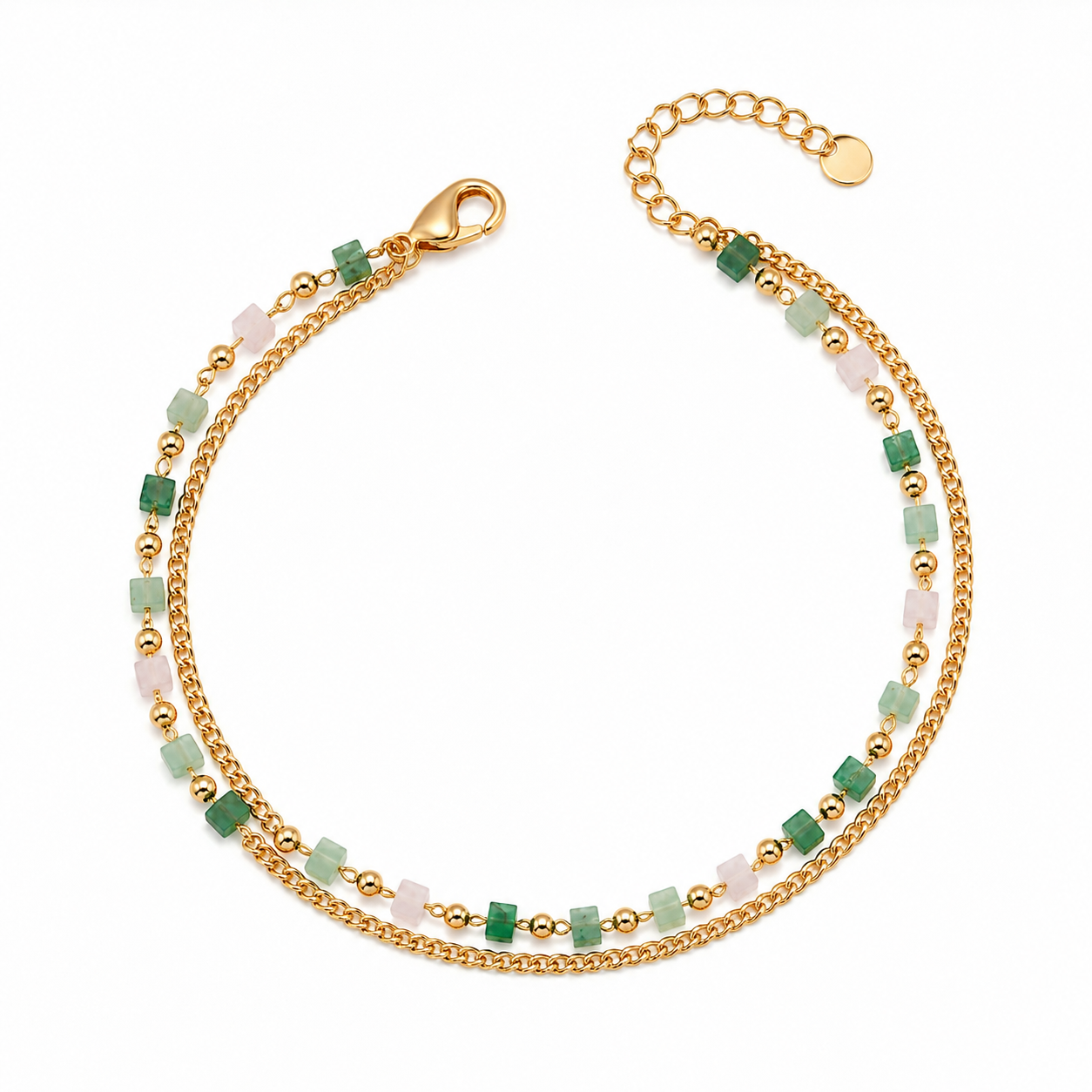 Emerald Glow Anklet