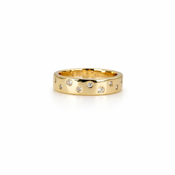 Starlight Band Gold Ring