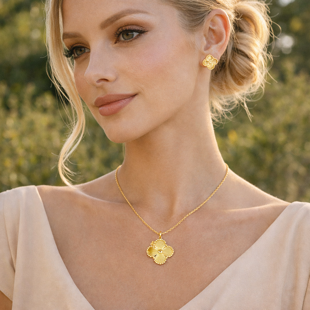 Classic Gold Clover Necklace