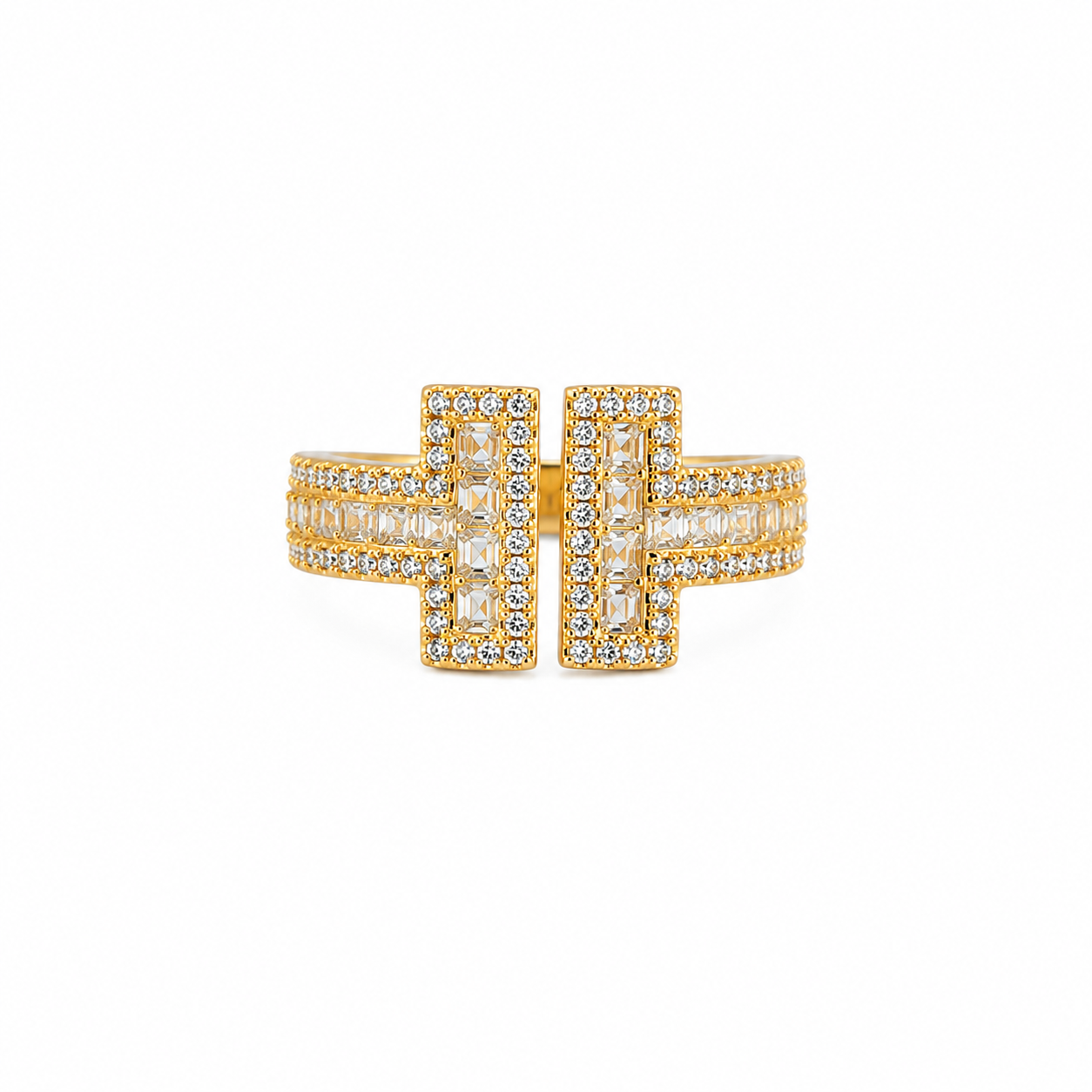 Royal Double Bar Adjustable Ring