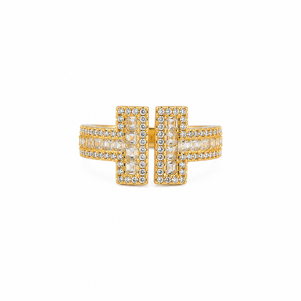 Royal Double Bar Adjustable Ring
