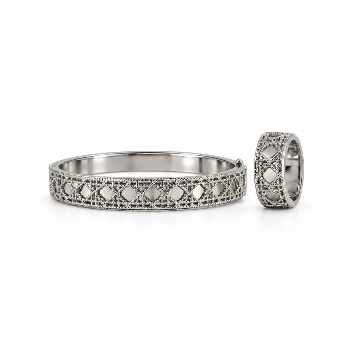Silver Lattice Bracelet