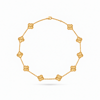 Pure Gold Clover Necklace