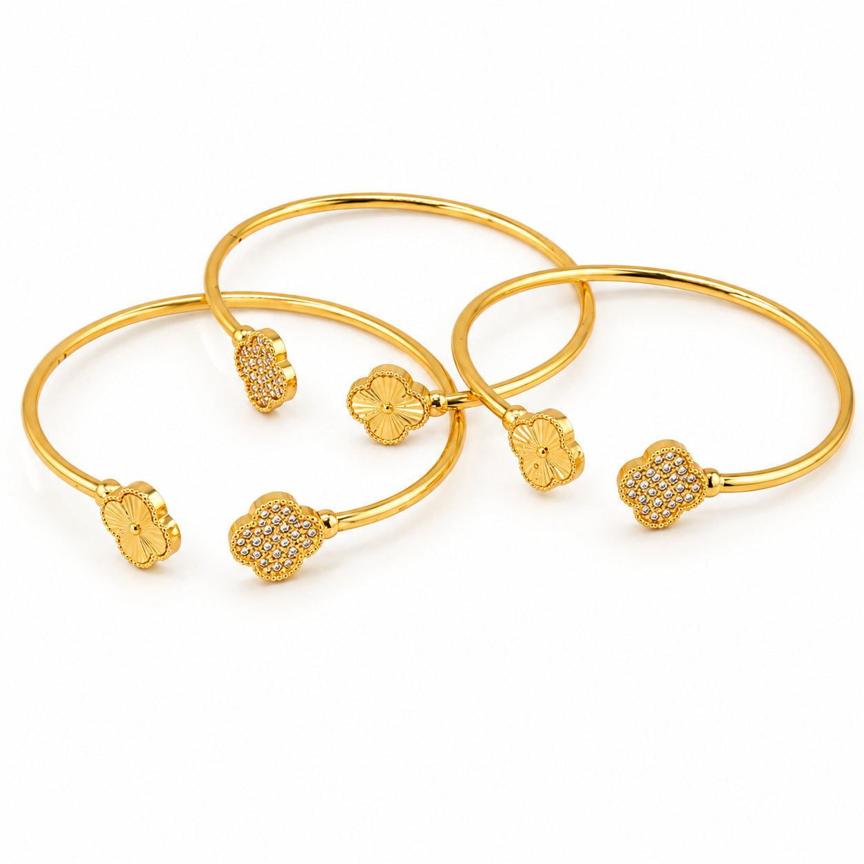 Clover Duo Open Bangle