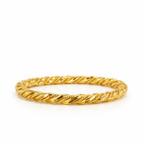 Aria Twist Gold Bangle