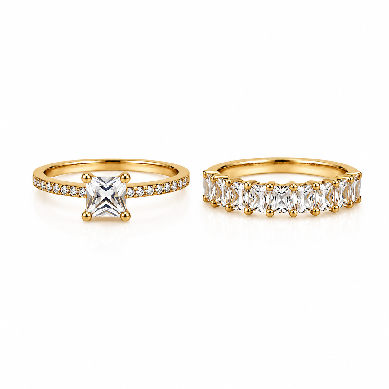 Princess Halo Ring Set