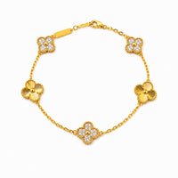 Mini Zircon Clover Bracelet