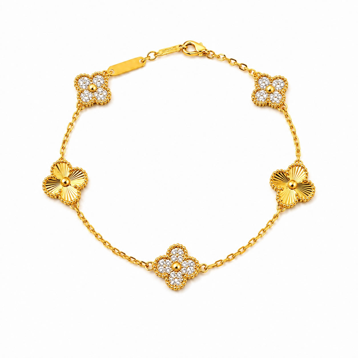 Mini Zircon Clover Bracelet