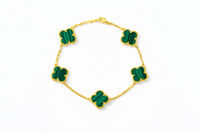 Emerald Clover Bracelet