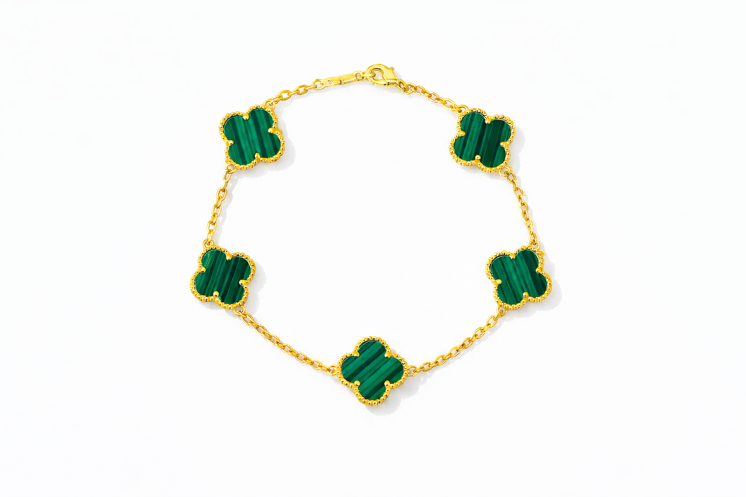 Emerald Clover Bracelet
